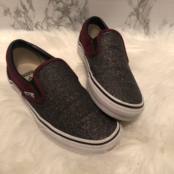 glitter vans size 7